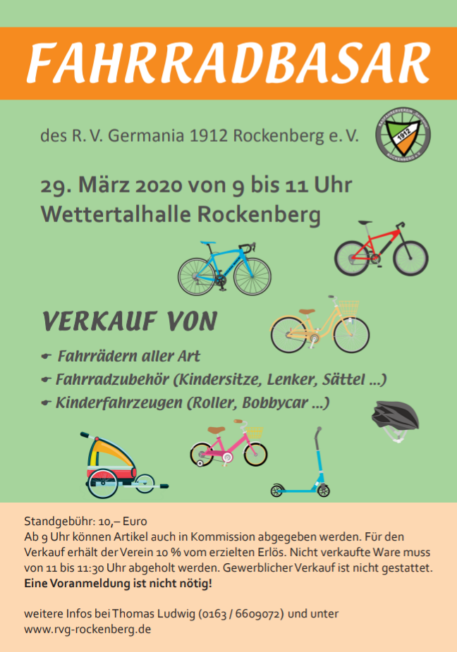 Fahrradbasar 2020 Fahrradbasar 2020